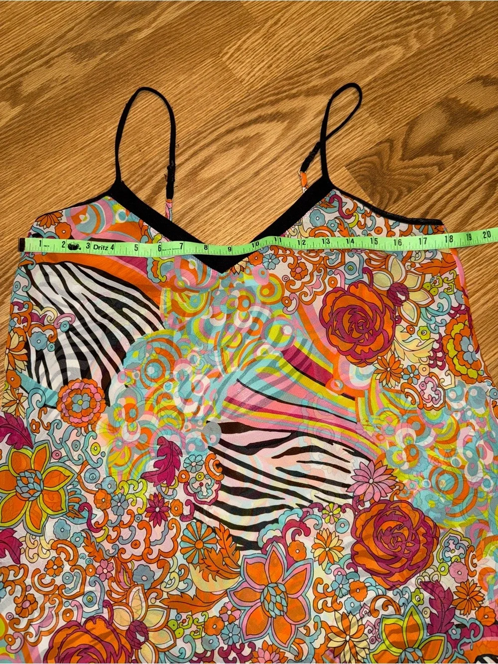 Josie by Natori Sheer Print Chemise Slip nightgown